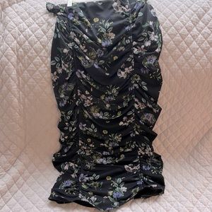 AFRM floral midi skirt